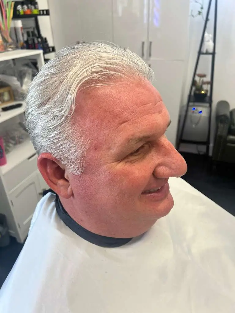 Senior haircut Davie FL at Ludmi Barber - comfortable haircuts for gentlemen 65 and older