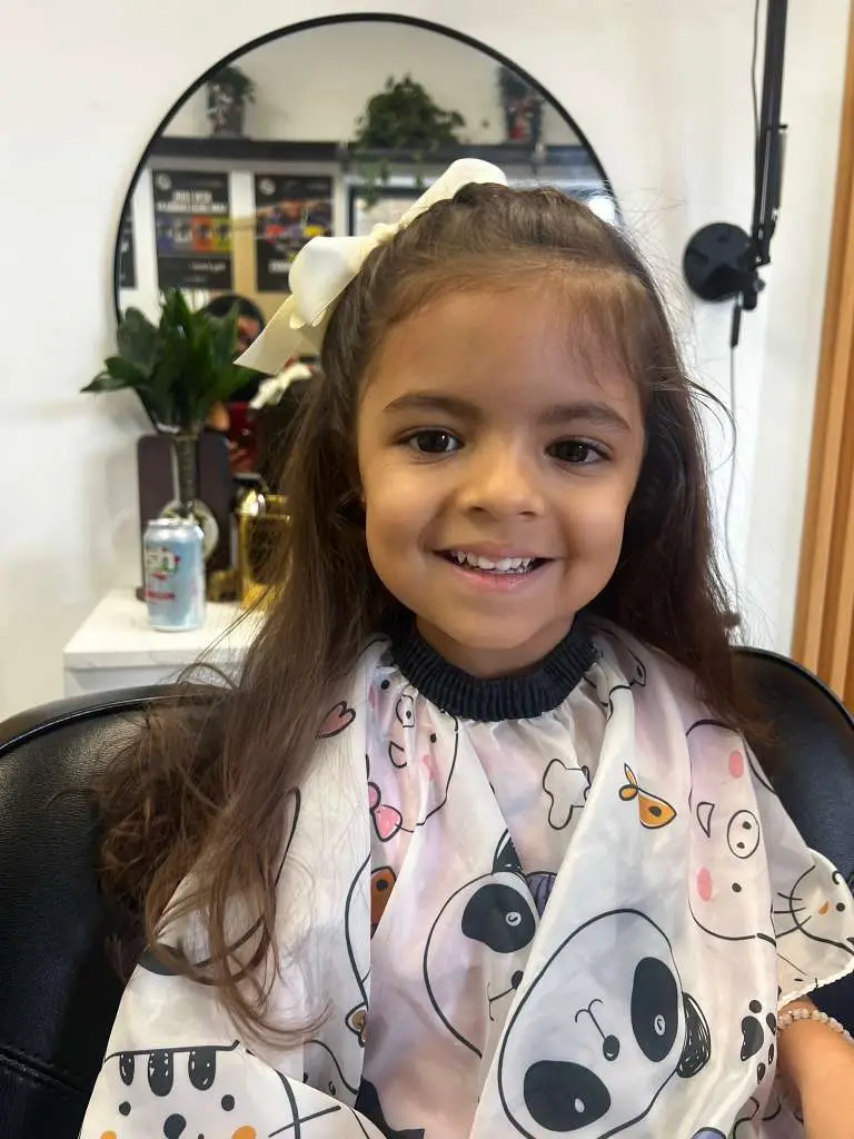 Kids haircut at Ludmi Barber family barbershop Davie FL